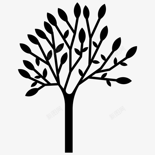 灌木植物树森林符号图标svg_新图网 https://ixintu.com 公园树 树木种植 树木符号图标包 森林符号 植物 植物树 灌木