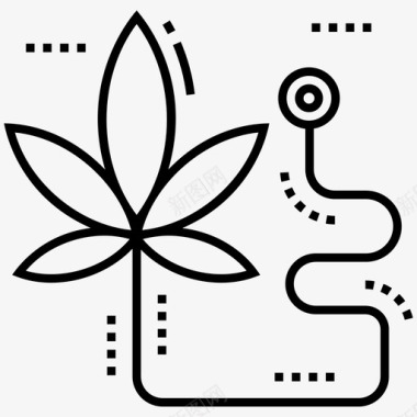 医用大麻大麻生产毒品图标图标