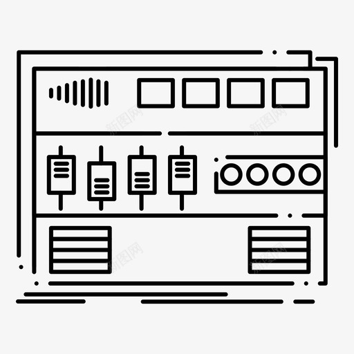 音频母盘模块图标svg_新图网 https://ixintu.com collection feb v4 web 声音 机架式 模块 母盘 界面 音频