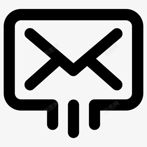 发电子邮件信封信件图标svg_新图网 https://ixintu.com 信件 信封 发电子邮件