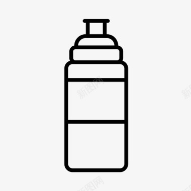 水瓶运动健身图标图标