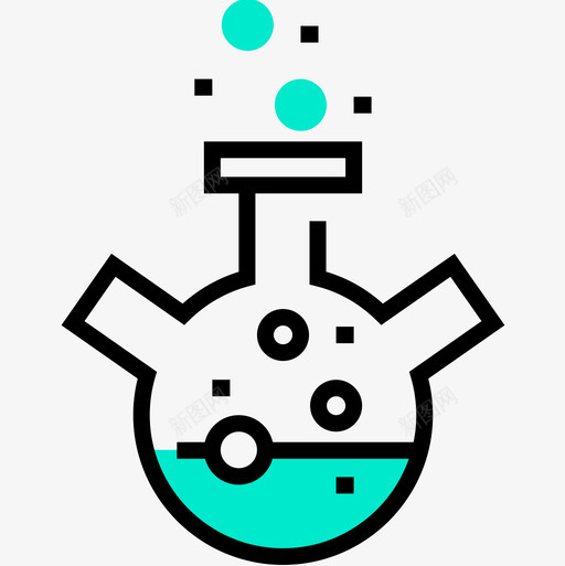单色化学单色烧瓶图标svg_新图网 https://ixintu.com 化学 单色 烧瓶