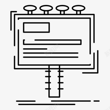 广告广告牌促销图标图标
