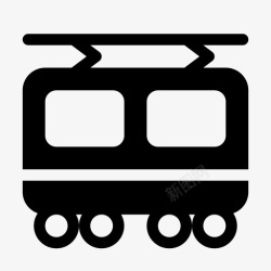 平面列车素材火车子弹头列车地铁图标高清图片