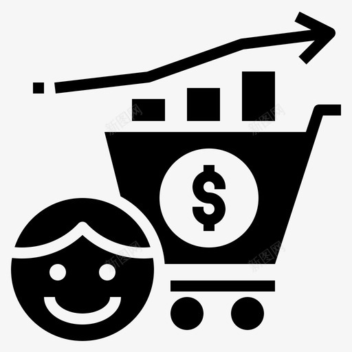 消费者买家客户图标svg_新图网 https://ixintu.com 买家 客户 微观经济字形 消费者 经济 购物