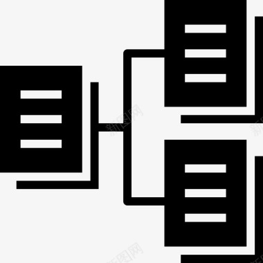 流程图文档层次结构图标图标