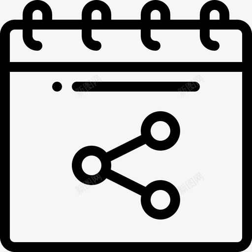 日历日历日期12线性图标svg_新图网 https://ixintu.com 日历 日期 线性