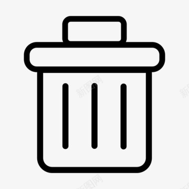 回收垃圾箱容器图标图标