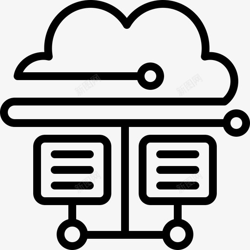 云数据库托管存储图标svg_新图网 https://ixintu.com 存储 托管 技术 数据库