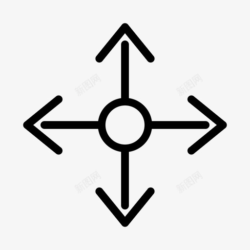 方向箭头导航指针图标svg_新图网 https://ixintu.com 导航 指针 方向 符号 箭头