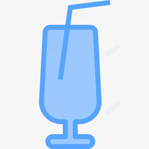 果汁饮料17蓝色图标svg_新图网 https://ixintu.com 果汁 蓝色 饮料17