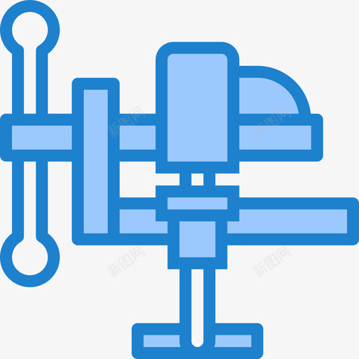夹钳卡彭特19蓝色图标svg_新图网 https://ixintu.com 卡彭 夹钳 蓝色