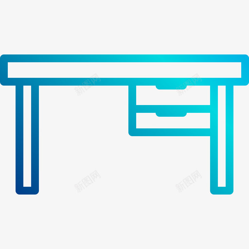 办公桌家具28线性坡度图标svg_新图网 https://ixintu.com 办公桌 家具28 线性坡度