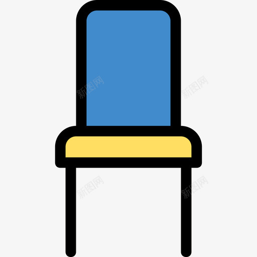 椅子家具和家居18线性颜色图标svg_新图网 https://ixintu.com 家具和家居18 椅子 线性颜色