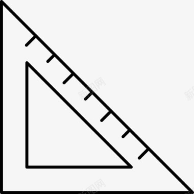 量角器教育几何图标图标