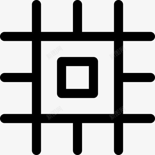 装饰方形传统图标svg_新图网 https://ixintu.com 传统 形状纹理 方形 装饰