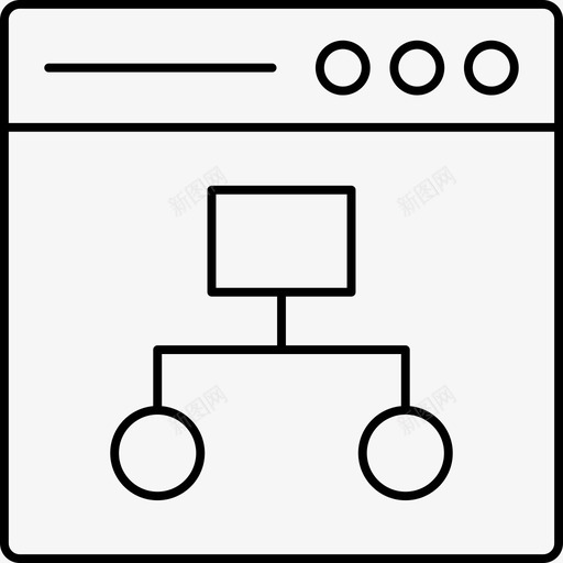 网络浏览器连接图标svg_新图网 https://ixintu.com 互联网 共享 商业 图标 浏览器 线路 网络 连接 金融