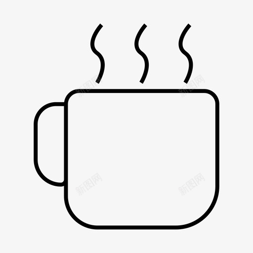 咖啡杯饮料玻璃杯图标svg_新图网 https://ixintu.com 咖啡杯 玻璃杯 茶 饮料