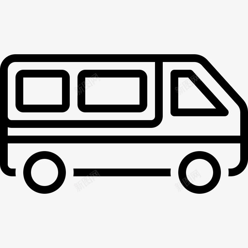 货车汽车小型客车图标svg_新图网 https://ixintu.com 小型客车 汽车 货车 车辆 运输工具