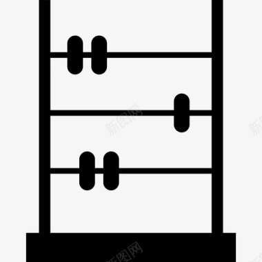 算盘数学学校图标图标