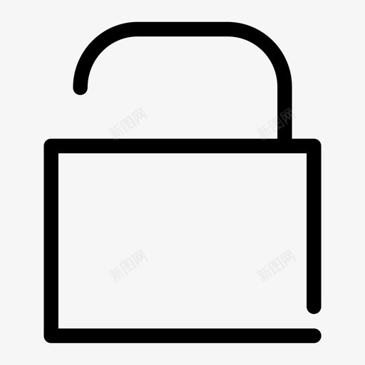 解锁访问打开图标svg_新图网 https://ixintu.com 切断 基本 安全 密码 打开 解锁 访问