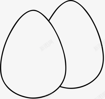 鸡蛋煮鸡蛋蛋壳图标图标