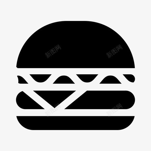 芝士汉堡快餐汉堡包图标svg_新图网 https://ixintu.com 厨房 快餐 汉堡 汉堡包 芝士 食物