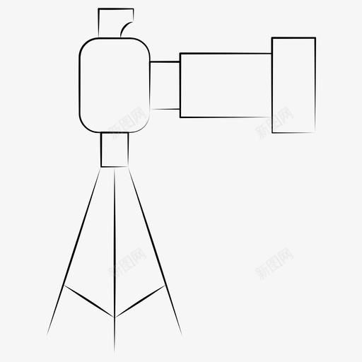 专业摄影相机单反相机图标svg_新图网 https://ixintu.com 三脚架 专业摄影 单反相机 手绘摄影 相机