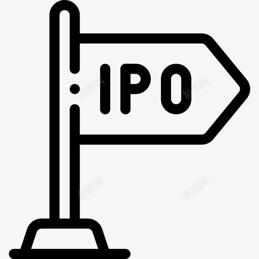 Ipo金融104线性图标svg_新图网 https://ixintu.com Ipo 线性 金融104