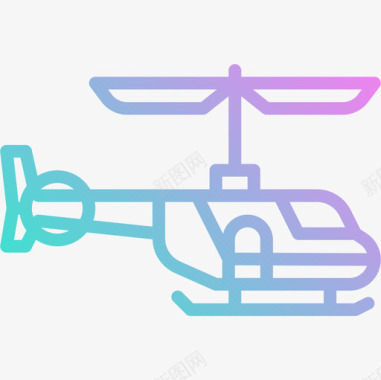 直升机八月运输5号梯度图标图标