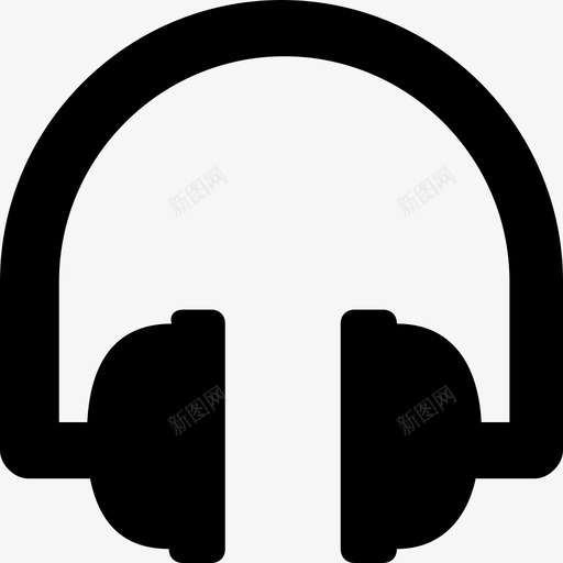 耳机小工具音乐图标svg_新图网 https://ixintu.com 小工具 耳机 购物和商业材料符号集图标 音乐