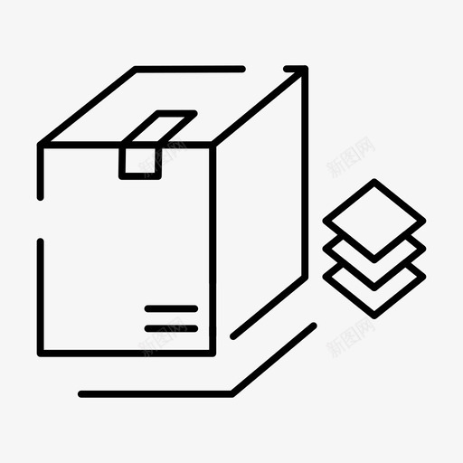 盒子捆绑包装图标svg_新图网 https://ixintu.com 包装 惊喜 捆绑 盒子 网页界面feb系列