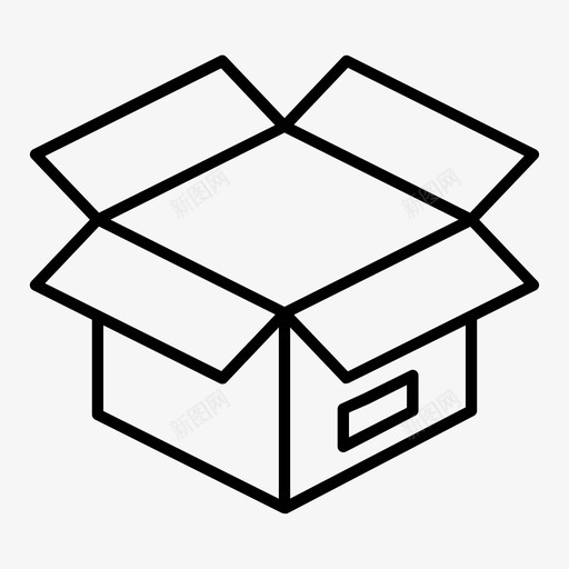 包装送货电子商务图标svg_新图网 https://ixintu.com 互联网 包装 电子商务 送货 邮局