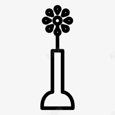 花植物花瓶图标图标