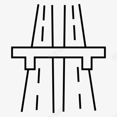 桥梁建筑工程图标图标