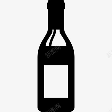 玻璃瓶酒饮料图标图标