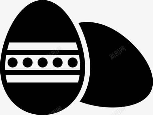 复活节彩蛋庆祝活动和节日图标图标