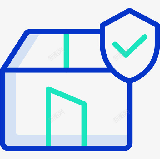 送货保险电子商务121轮廓颜色图标svg_新图网 https://ixintu.com 电子商务121 轮廓颜色 送货保险