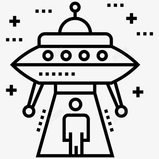 航天飞机天文学火箭图标svg_新图网 https://ixintu.com 不明飞行物 天文学 太空和星系线图标包 宇宙飞船 火箭 航天飞机