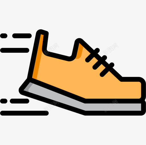 运动鞋6号跑步鞋线性颜色图标svg_新图网 https://ixintu.com 6号跑步鞋 线性颜色 运动鞋