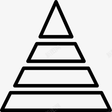 金字塔图图表数学图标图标