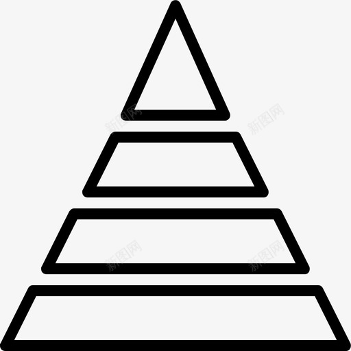 金字塔图图表数学图标svg_新图网 https://ixintu.com 三角形 图表 数学 金字塔