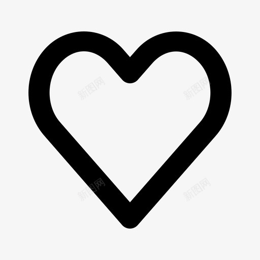 爱心心形图标svg_新图网 https://ixintu.com 喜欢 心 心形 爱 用户界面