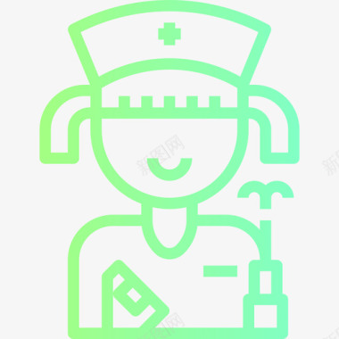 护士职业17梯度图标图标