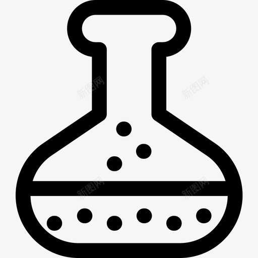 烧瓶化学29线性图标svg_新图网 https://ixintu.com 化学 烧瓶 线性