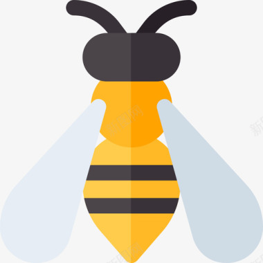 黄蜂昆虫7扁平图标图标