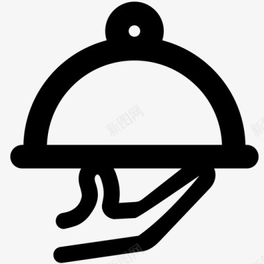服务生餐饮服务酒店图标图标