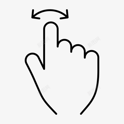 手势拖动移动图标svg_新图网 https://ixintu.com 手势 手势轮廓图标 拖动 移动