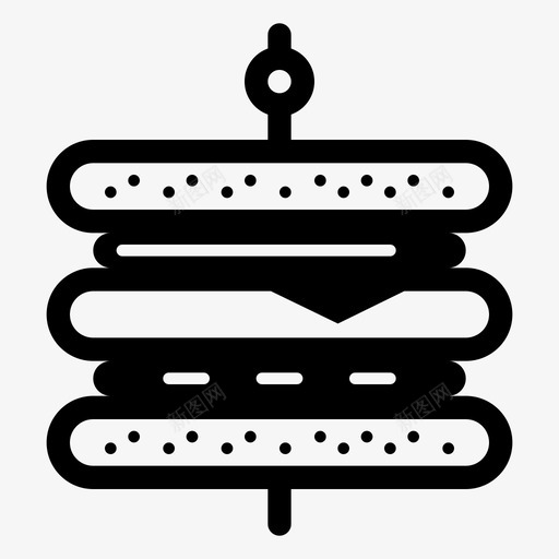 三明治小吃汉堡图标svg_新图网 https://ixintu.com 三明治 小吃 汉堡 食物