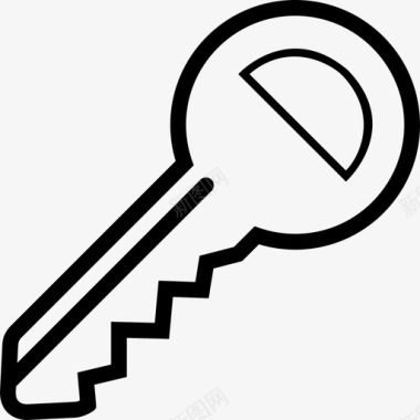 房子钥匙锁财产图标图标